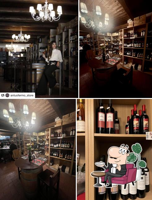Gli interni di Cronta Enoteca Wine Bar