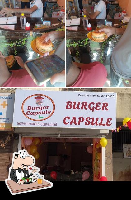 Food at Burger Capsule