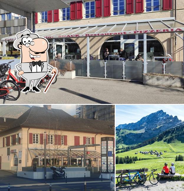 Gli esterni di Café des Petits Trains