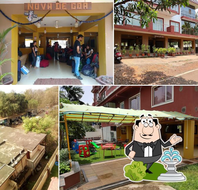 The exterior of Hotel Nova De Goa
