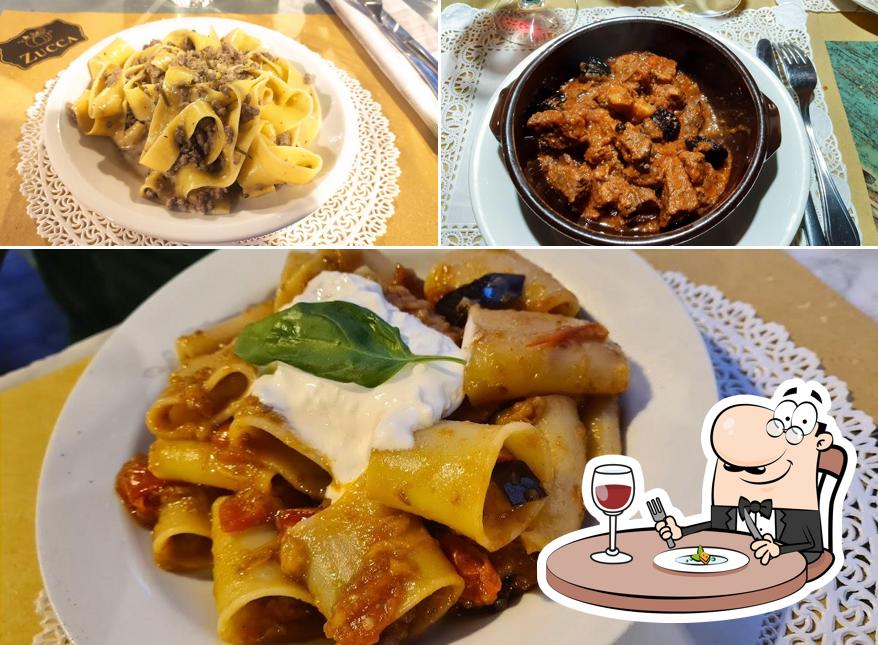 Platti al Ristorante La Locanda di Zucca