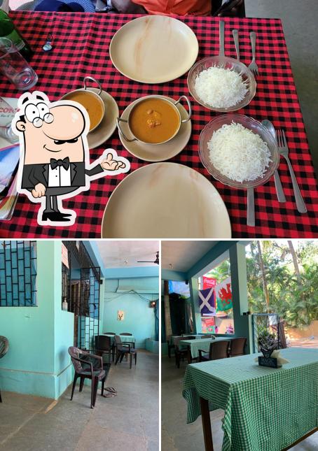 Take a look at the picture depicting interior and food at Concy`s Restaurant & Bar