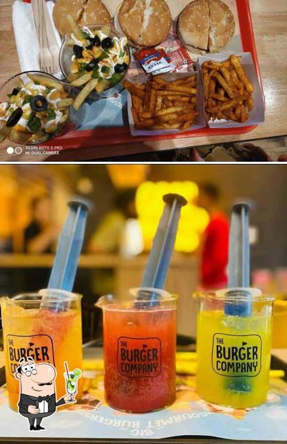 Enjoy a beverage at The Burger Company