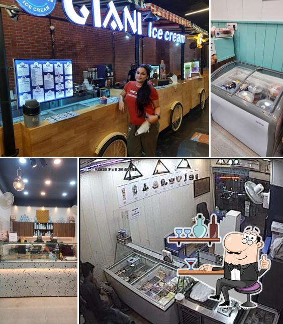 The interior of Giani Ice-cream