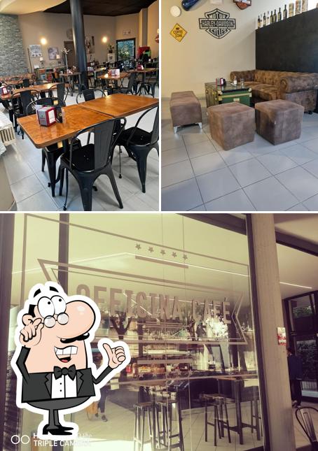 Dai un'occhiata agli interni di Officina Café