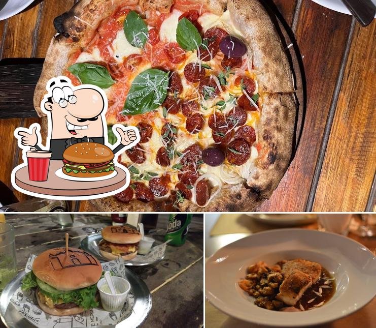 São João Batista Burger & Pizza provê uma seleção de opções para os amantes dos hambúrgueres