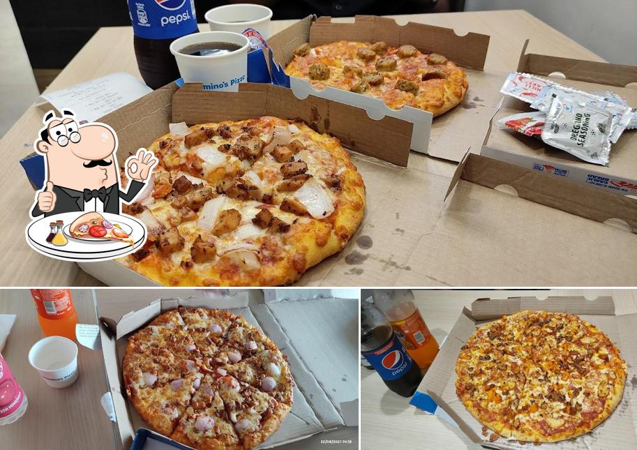 At Domino's Pizza Khanamukh, Guwahati, you can enjoy pizza