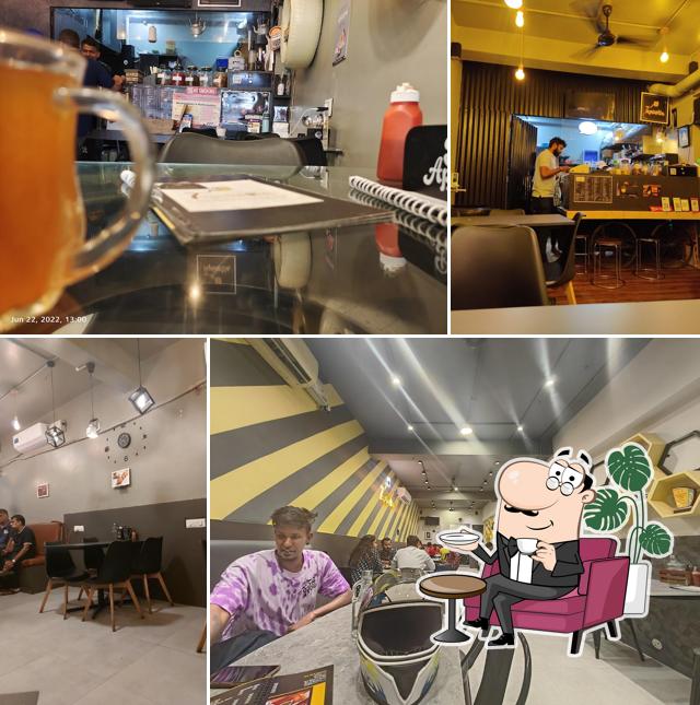 Take a seat at one of the tables at Tapriwala, the contemporary tea cafe