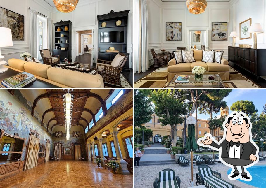 Gli interni di Villa Igiea