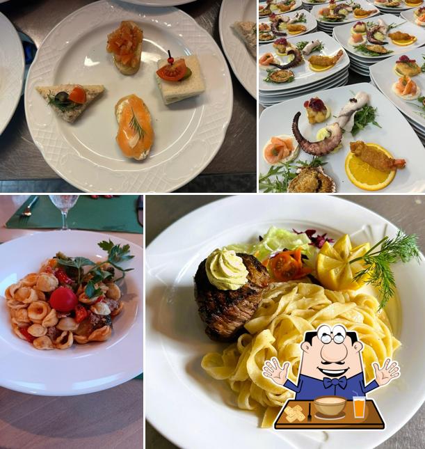 Cibo al Ristorante La Rosa Bianca