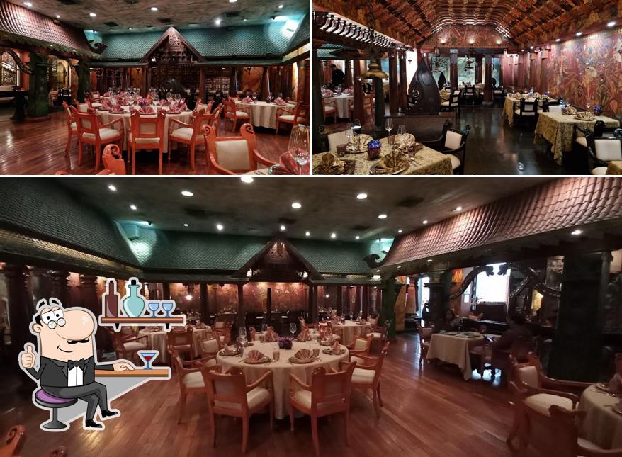 The interior of The Spice Route