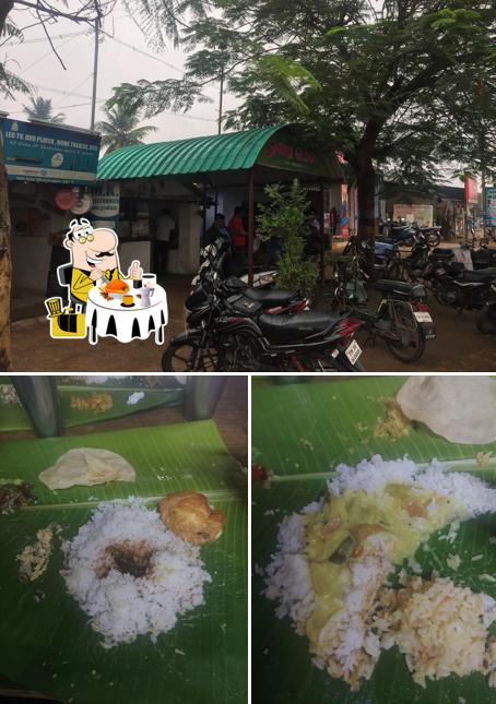 Check out the image displaying food and exterior at Durai Mess