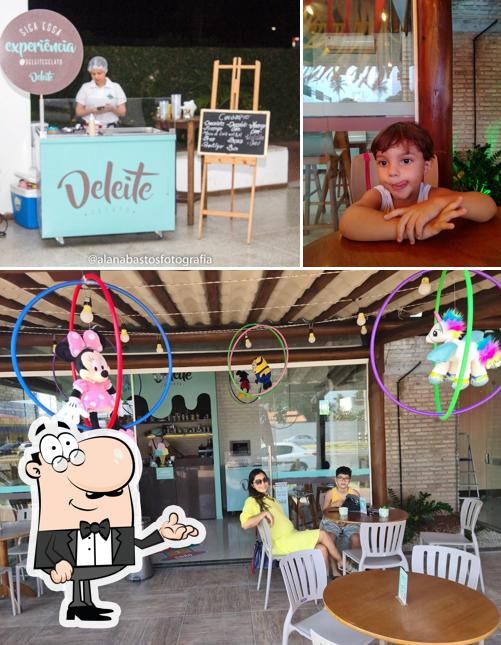 O interior do Deleite Gelato