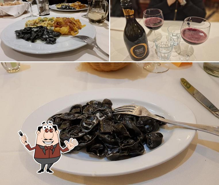 Cibo al Trattoria Dal Bolognes