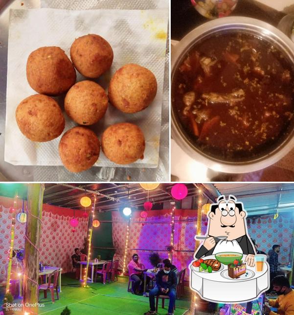 Hot and sour soup at Desi Food Palace Cafe and Family Restaurant