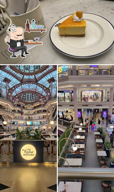 This is the photo depicting interior and food at The Bake Affair Cafe Coffee Bar Bakery Patisserie, Udaipur