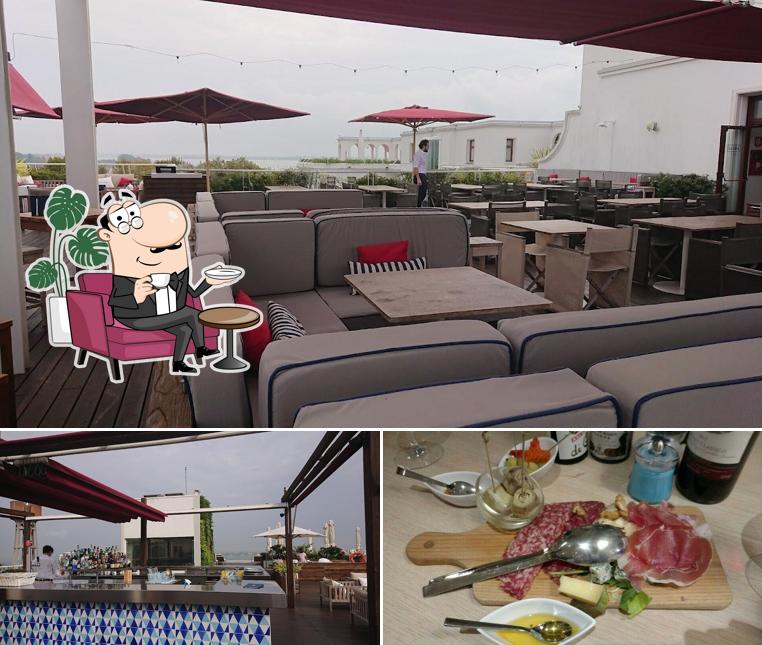 Sagra Rooftop Restaurant and bar si caratterizza per la interni e cibo