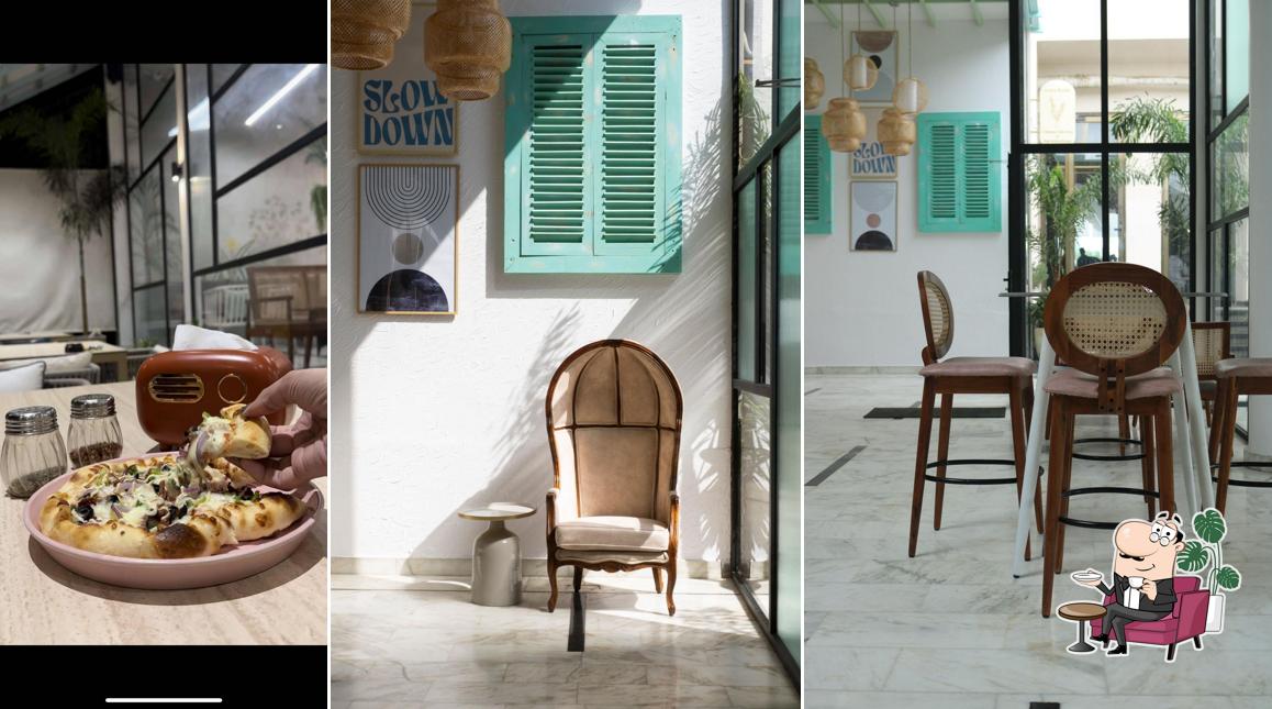 Take a seat at one of the tables at Small Plates