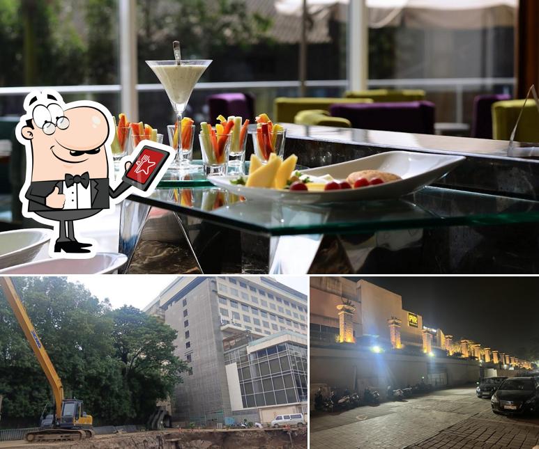 The restaurant's exterior and beverage