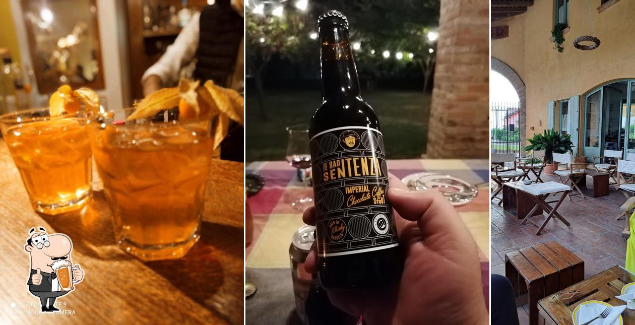 Puoi goderti un rinfrescante bicchiere di birra chiara o scura