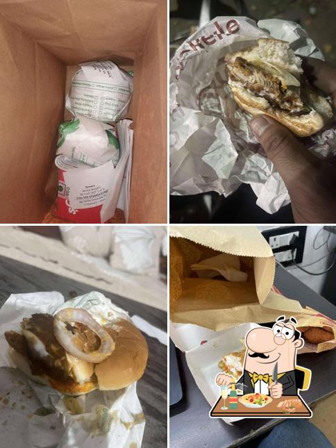 Pulled pork sandwich at Wendy's Burgers