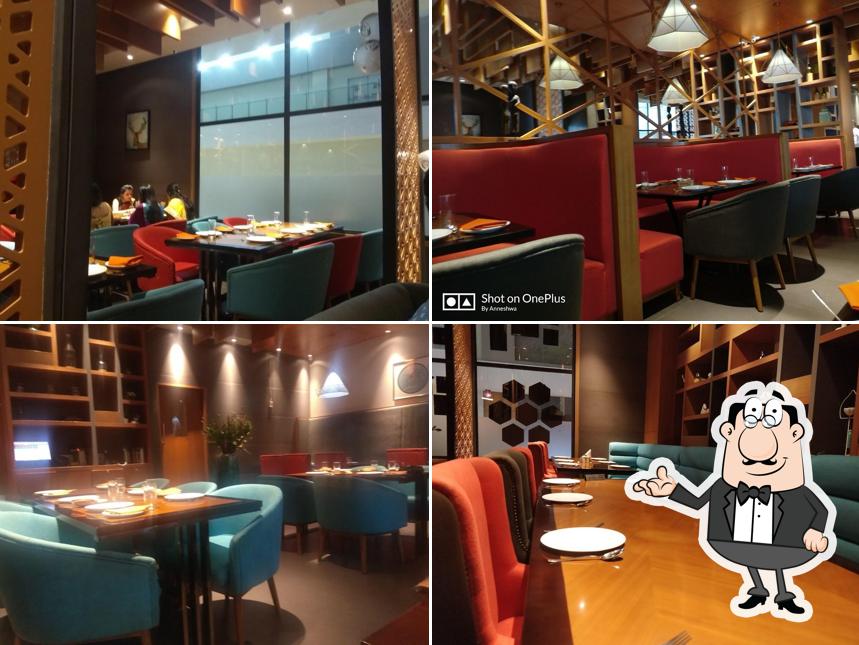 Take a seat at one of the tables at Machaan Ranchi