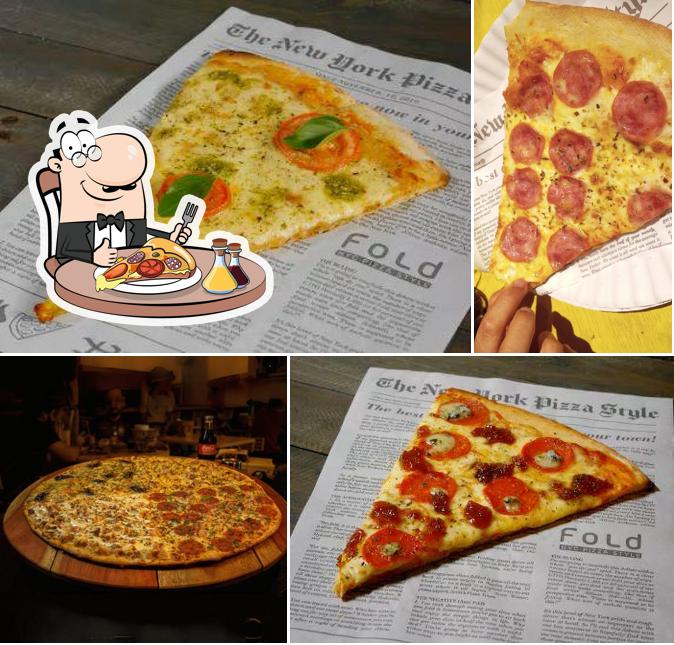 No Fold NYC Pizza Style, você pode conseguir pizza
