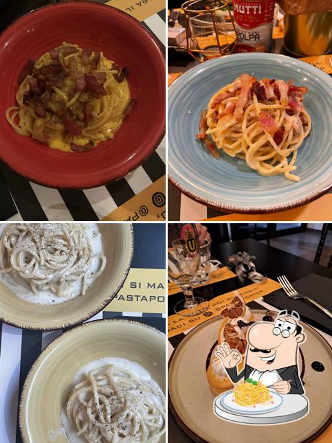 Spaghetti alla carbonara al Past-à-Porter