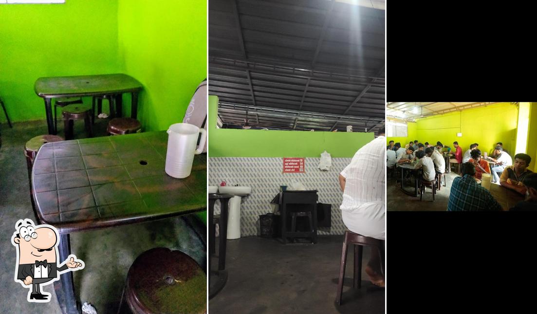 The interior of Sarovar Biriyani Center