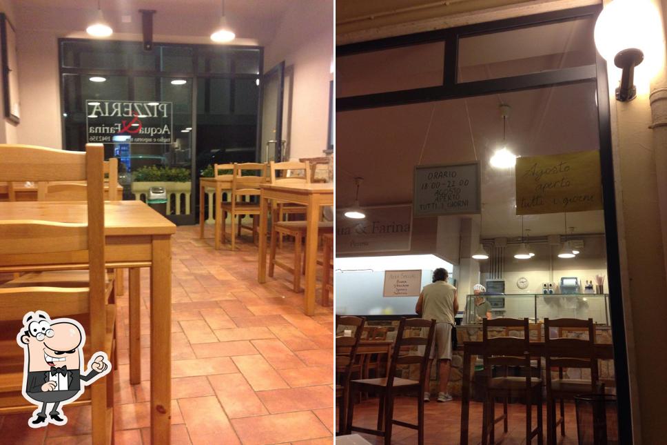 Gli interni di Acqua & Farina