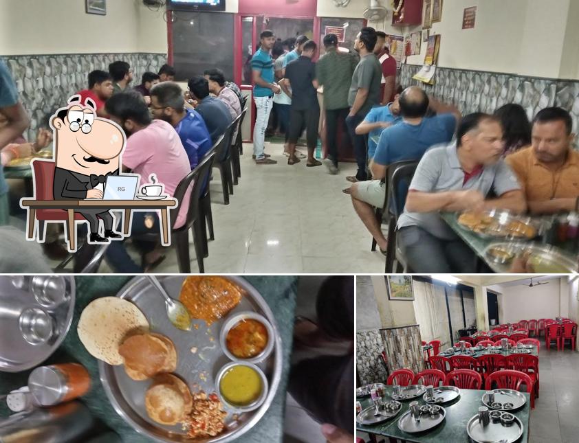 The picture of Sugam Pure Veg Dining’s interior and food