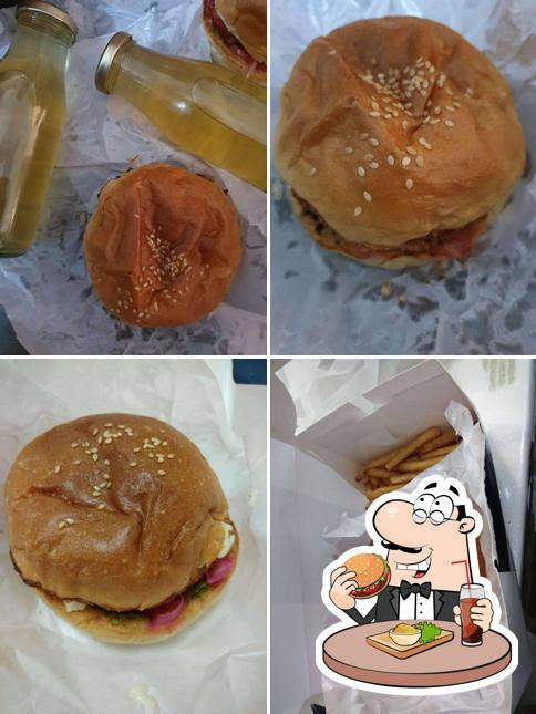 Order one of the burgers served at Burger Burger