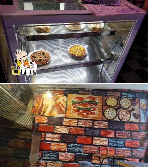 Food at Pizza corner