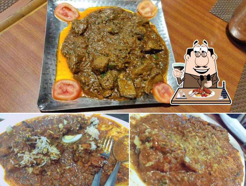 Meat dishes are available at MARATHA MOGHLAI