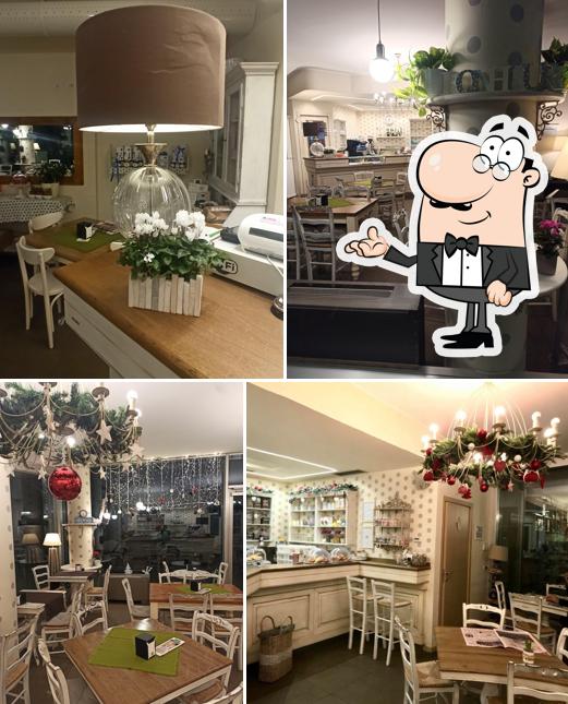 Gli interni di Bonheur Cafè