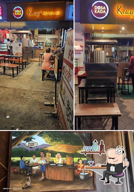 The interior of Kaapi Koottam's Dosa Kada