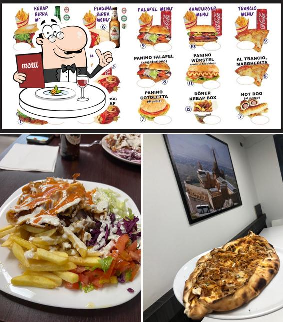 Platti al Novellara Turkish kebab e pizza