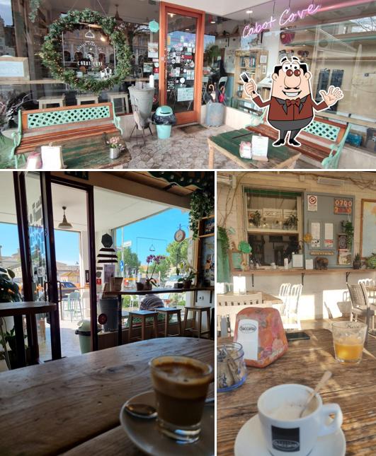 La cibo e interni del ristorante