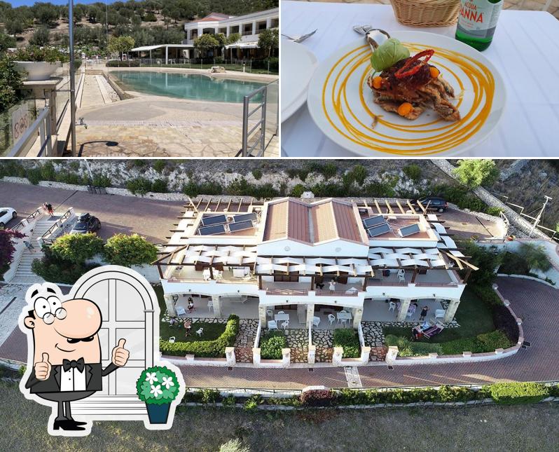 La foto della esterno e cibo di Hotel Residence Il Porto