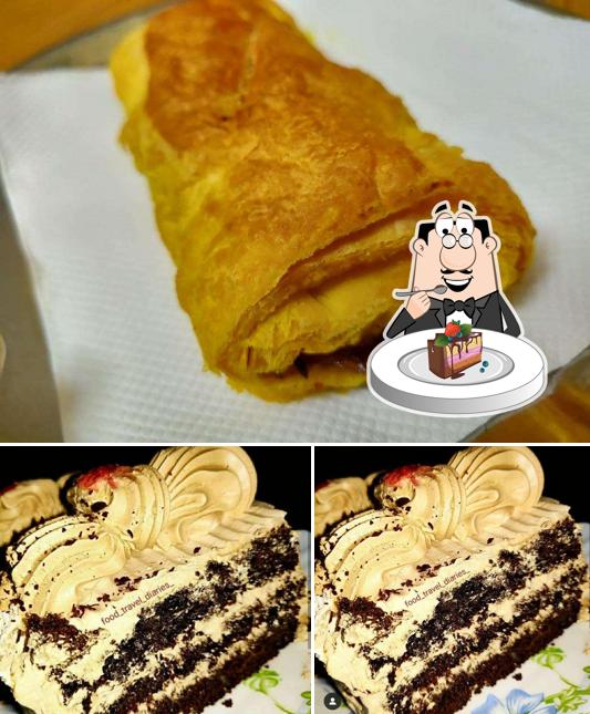 Chocolate cake at Anand Bakery
