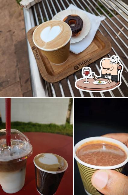 Take a look at the picture displaying food and interior at Thara Coffee Caravan
