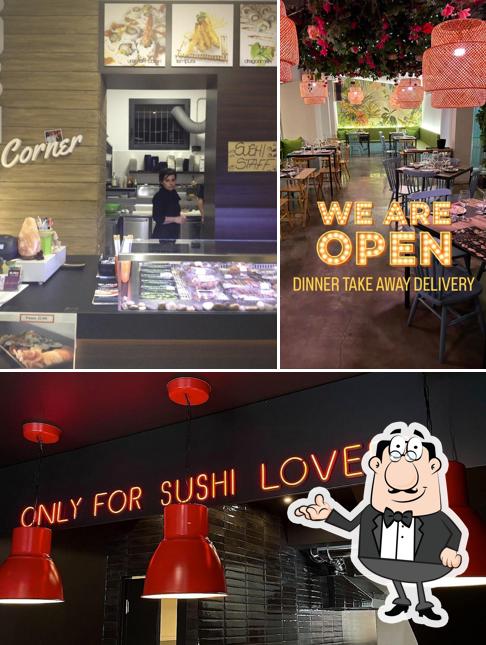 Dai un'occhiata agli interni di Sushi Corner Cattolica