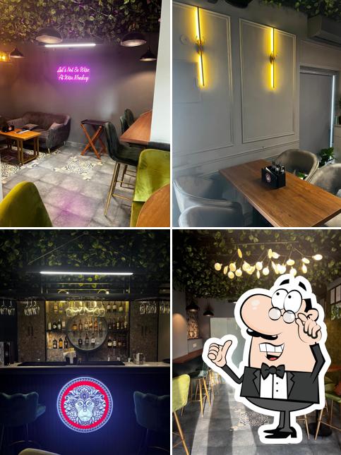 Take a seat at one of the tables at Wise Monkey