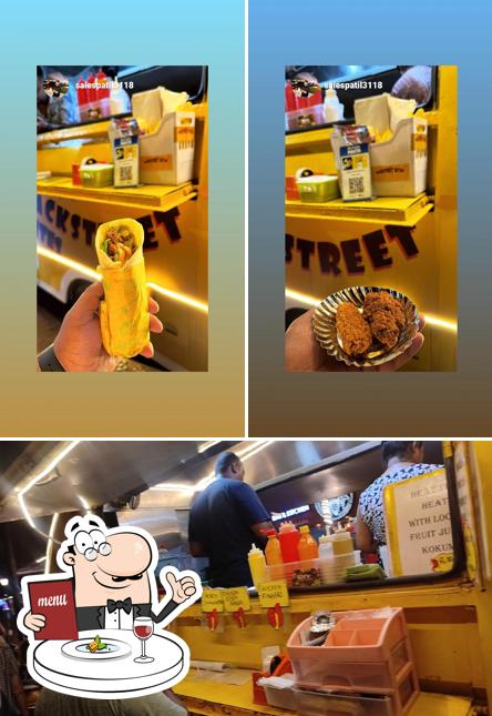 The image of food and interior at Backstreet Bites