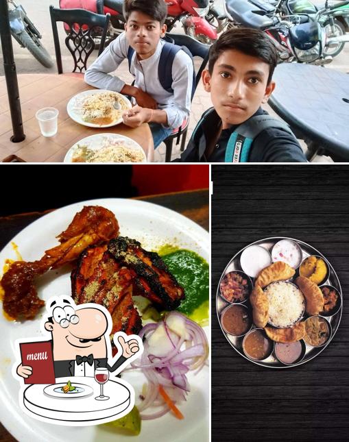 Among various things one can find food and interior at Bawarchi Deoghar