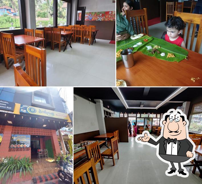 The interior of Bhasuri Vegetarian Hotel