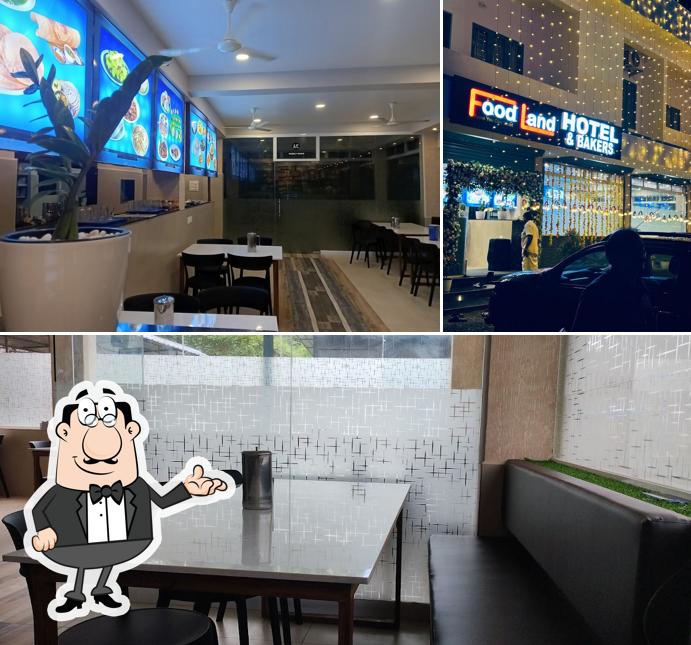 The interior of Food Land Hotel & Bakers