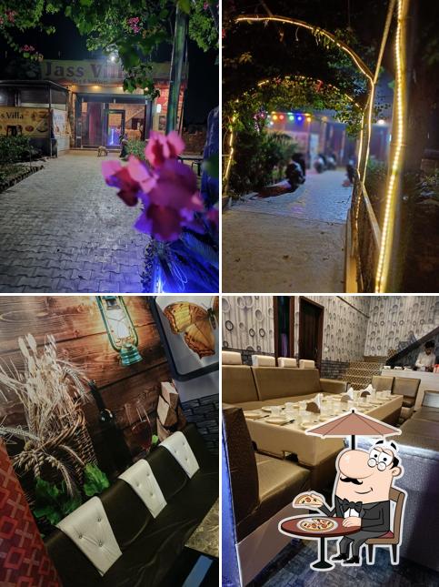 The restaurant's exterior and interior