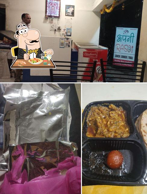 Check out the picture showing food and interior at Apni Rasoi