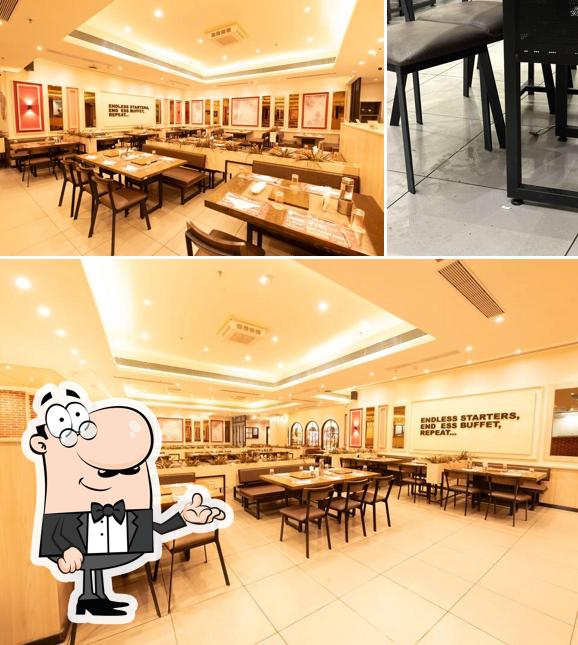 The interior of Barbeque Nation